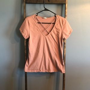 Cross Neck T-Shirt